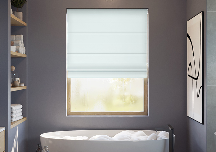 Kyoto Faux Silk, Mist Grey - Roman Blind - Image 3